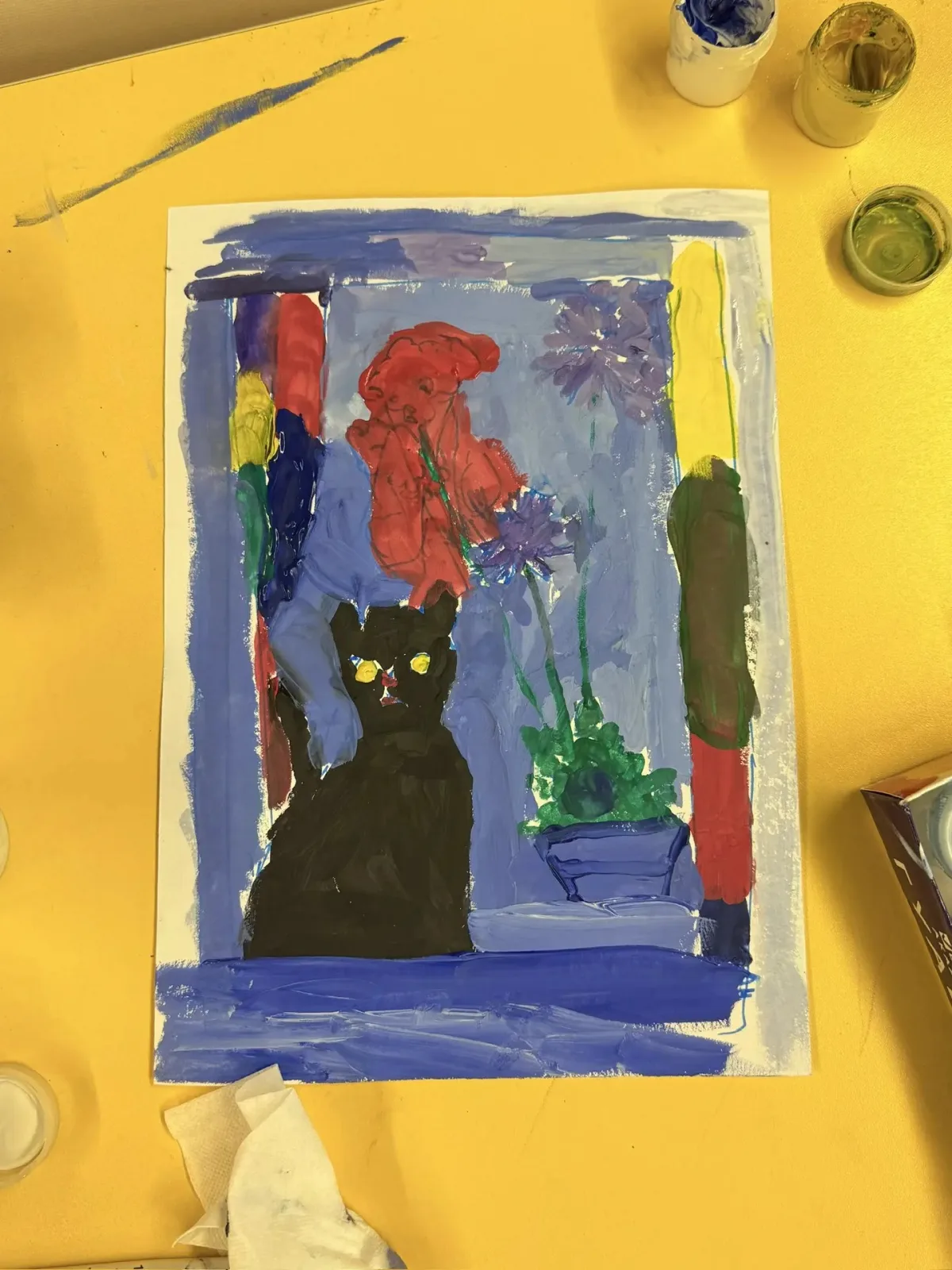 Гуашь – Ася, 4 года